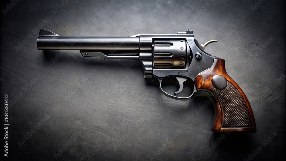 Revolver gun isolated on background, gun, weapon, firearm, handgun ...