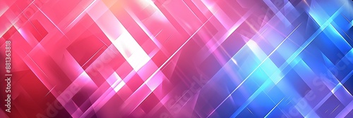 Abstract Geometric Background with Pink and Blue Colors