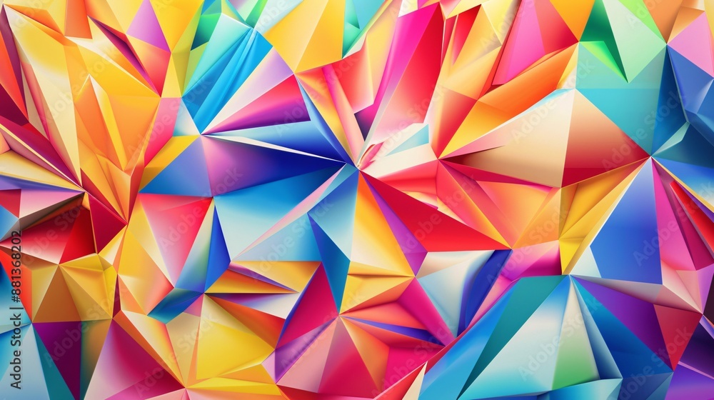 Abstract Colorful Geometric Pattern Abstract Colorful Geometric Pattern