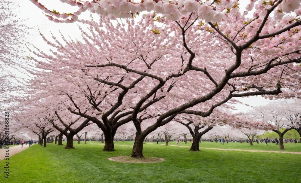 Beautiful Cherry Blossom Trees in Full Bloom Beautiful Cherry Blossom Trees in Full Bloom