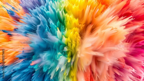 Wallpaper Mural Abstract Explosion of Color Torontodigital.ca