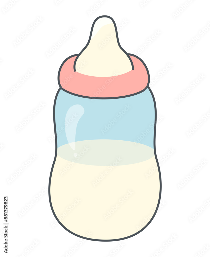 ミルクの入った哺乳びん ミルクの入った哺乳びん