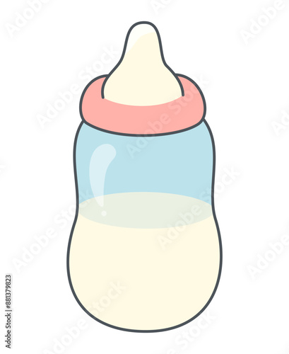 ミルクの入った哺乳びん