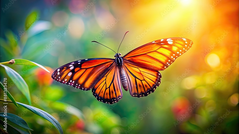 A beautiful butterfly with vibrant orange wings gracefully flying in the air, butterfly, orange, wings, flying, air A beautiful butterfly with vibrant orange wings gracefully flying in the air, butterfly, orange, wings, flying, air