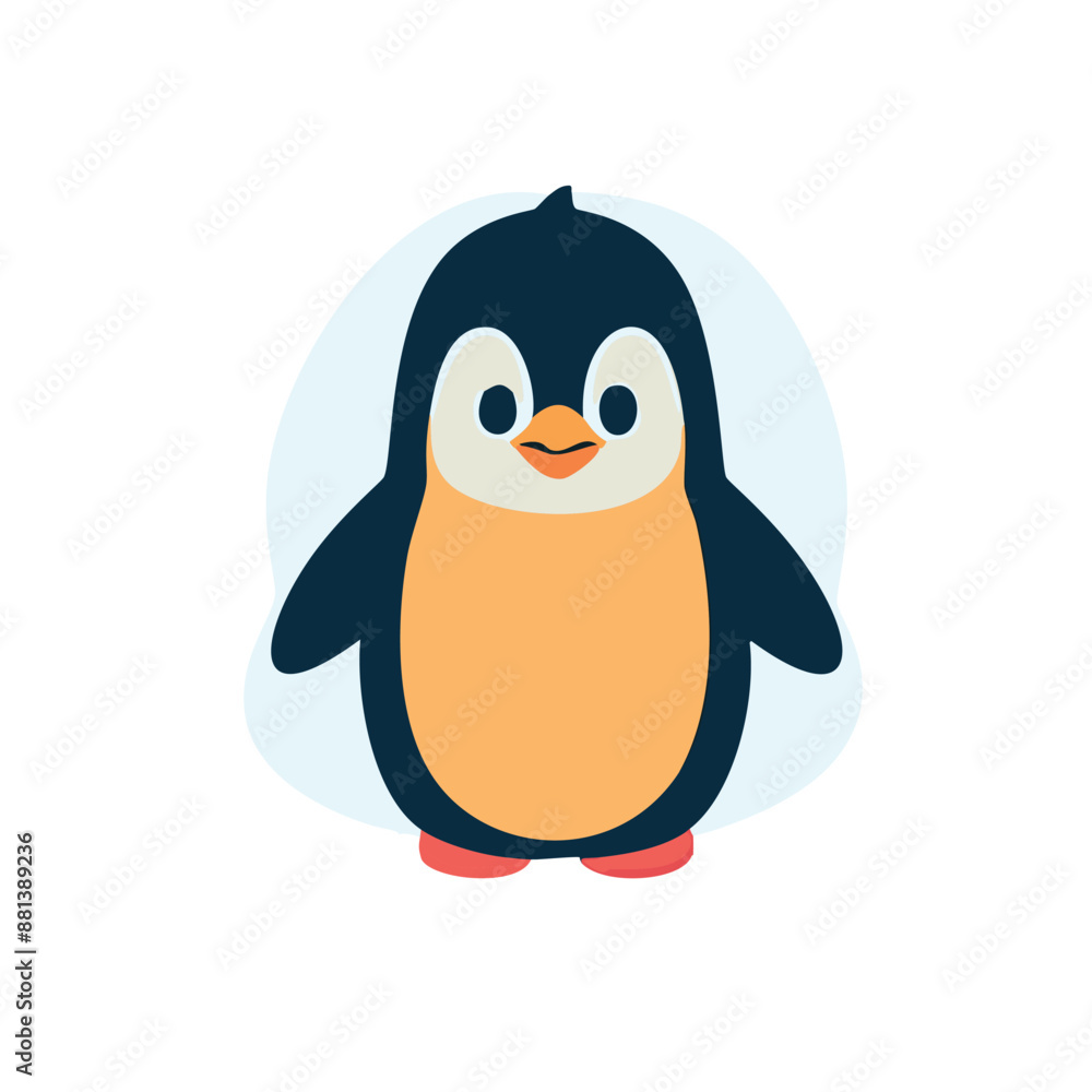 Obraz premium cute and beautiful little penguin - IA generativa