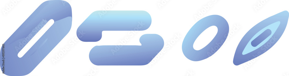 Infinity Three Circle icon Design. Ai generate 