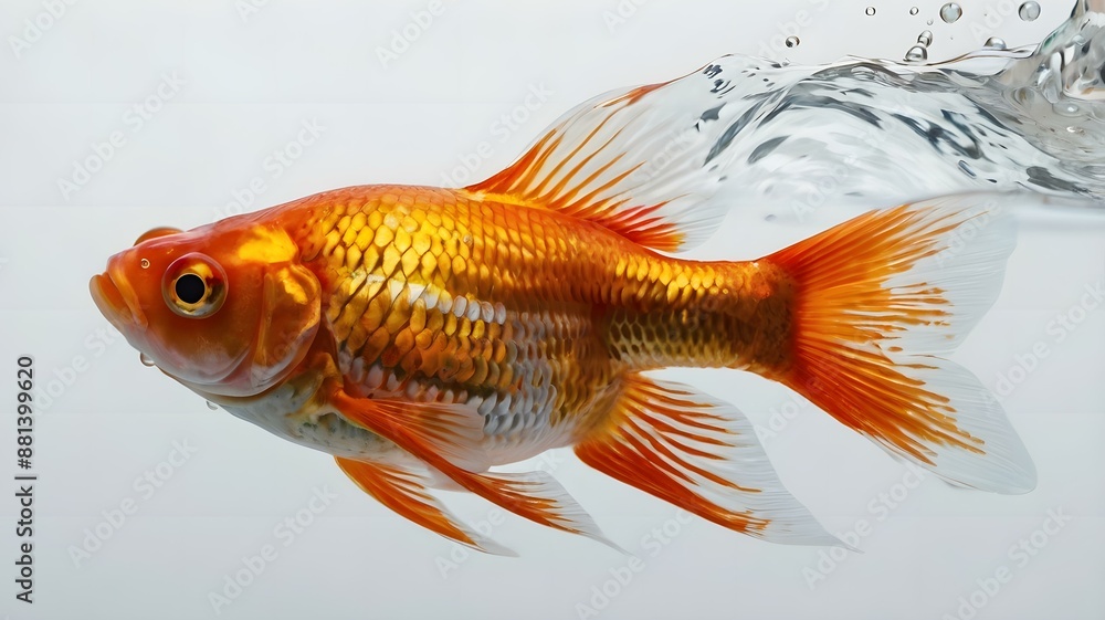 Fototapeta premium 金魚／イラスト