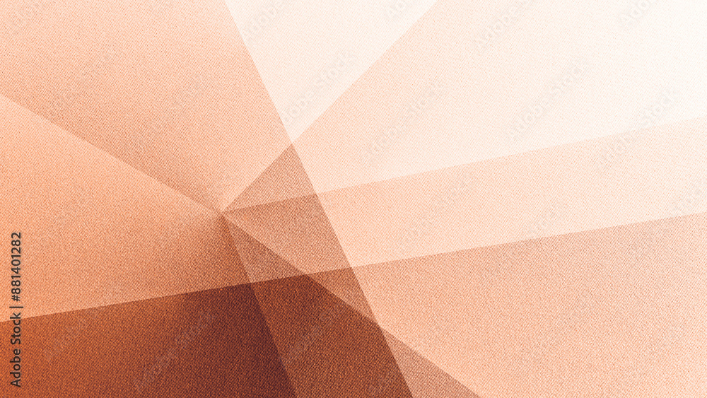 Pastel soft brown beige pink peach fuzz white abstract background. Geometric shape. Line stripe corner facet triangle. Color gradient. Noise grain. Premium. Design.