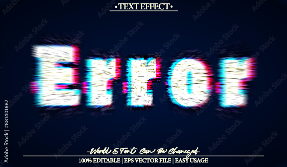 custom made wallpaper toronto digitalError Vector Text Effect Editable Alphabet Signal Glitch Pixel Data Cyberpunk Hacker