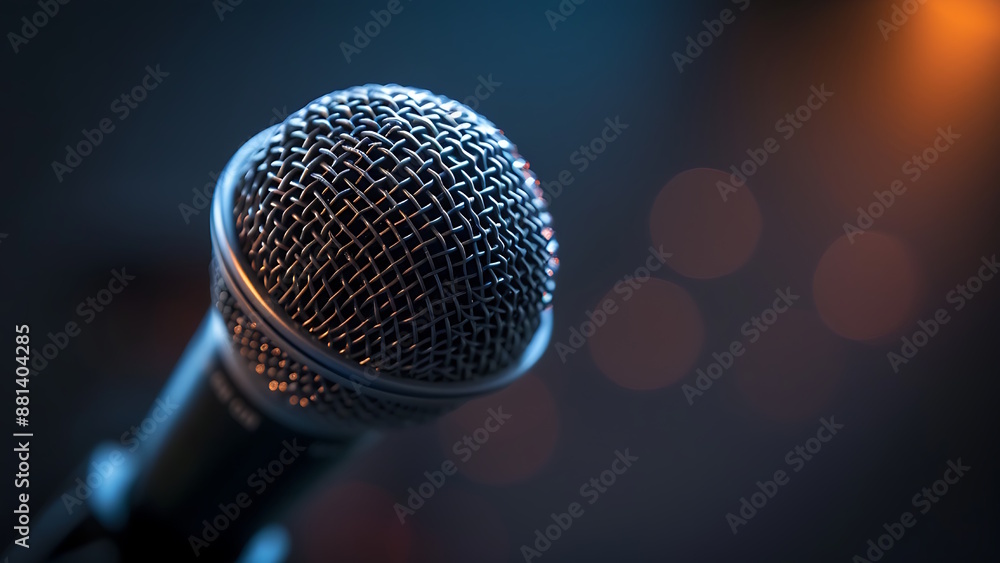 very beautiful microphone image, blurry background very beautiful microphone image, blurry background
