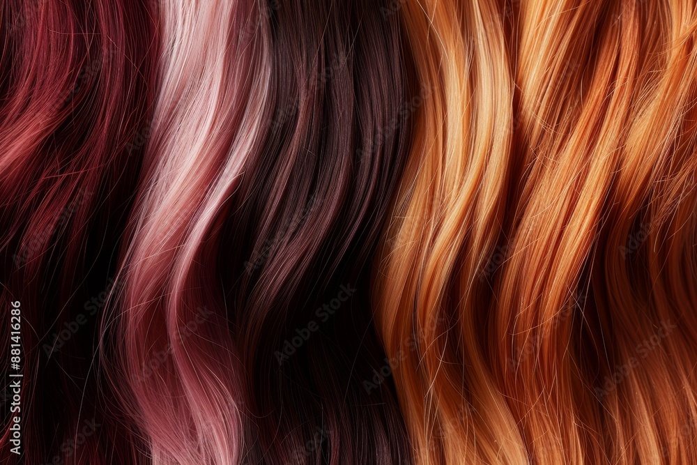 Shiny, natural hair extensions in various colors Shiny, natural hair extensions in various colors