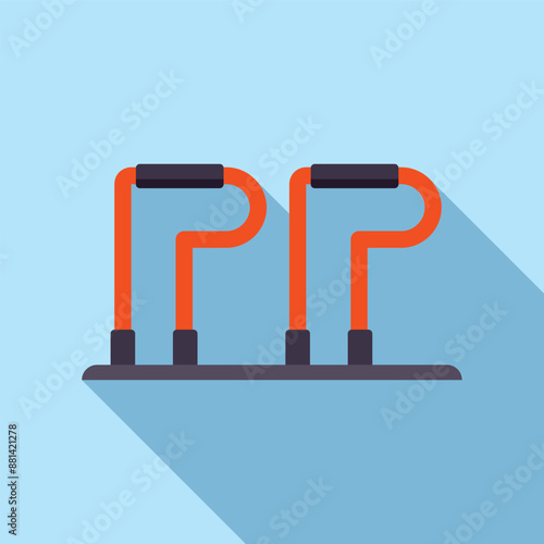 Parallel bars for push ups on floor, fitness equipment for home or gym