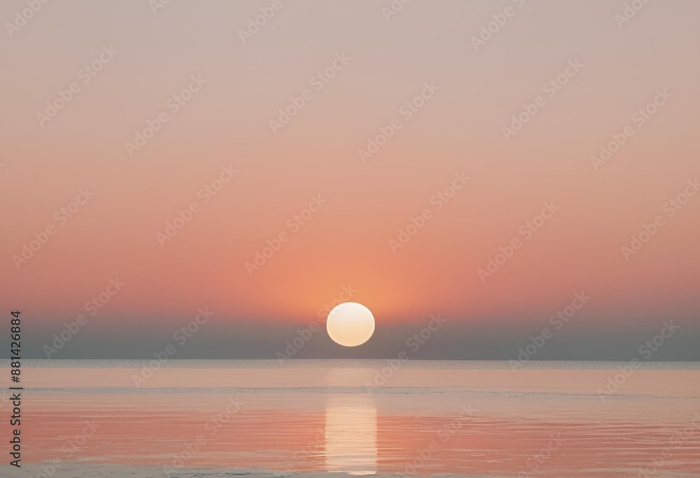 Beautiful landscape: sunset over the sea