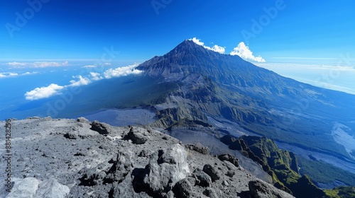 Majestic Panoramic View from the Summit of Puncak Jaya, Highest Peak in Oceania photo