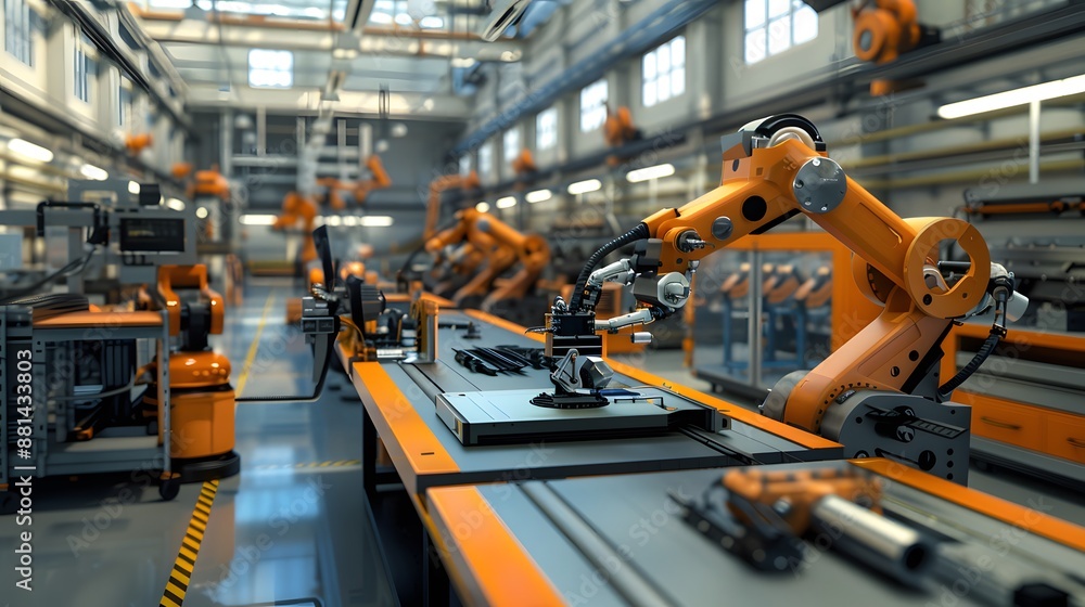 Realism of Experience the synergy of technology and manufacturing in a factory setting. very detailed Realism of Experience the synergy of technology and manufacturing in a factory setting. very detailed