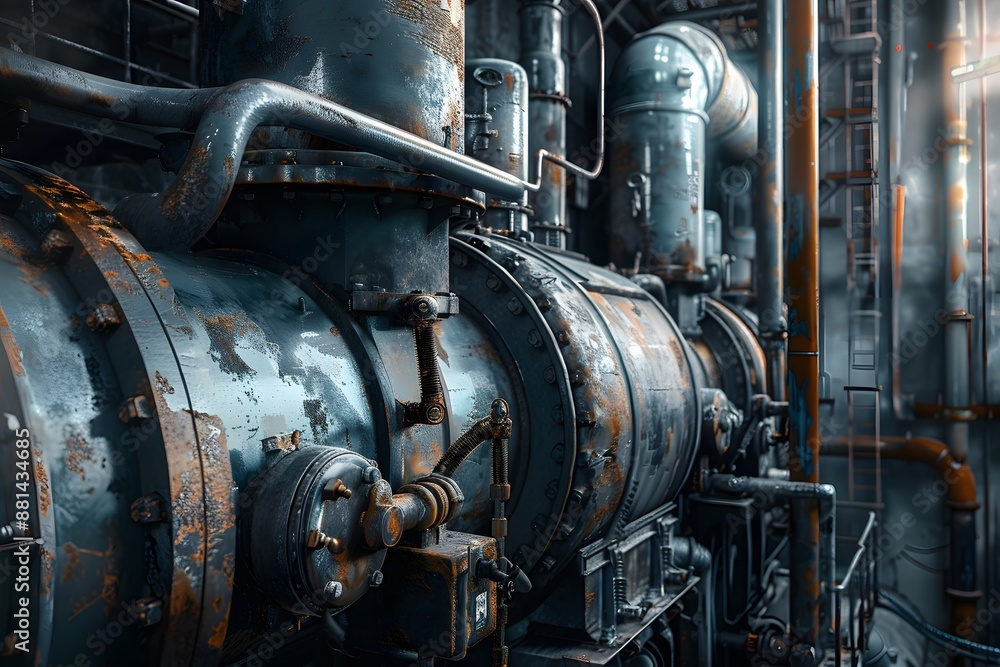 Realism of Infuse your design with the mechanical beauty of an industrial factory. very detailed Realism of Infuse your design with the mechanical beauty of an industrial factory. very detailed
