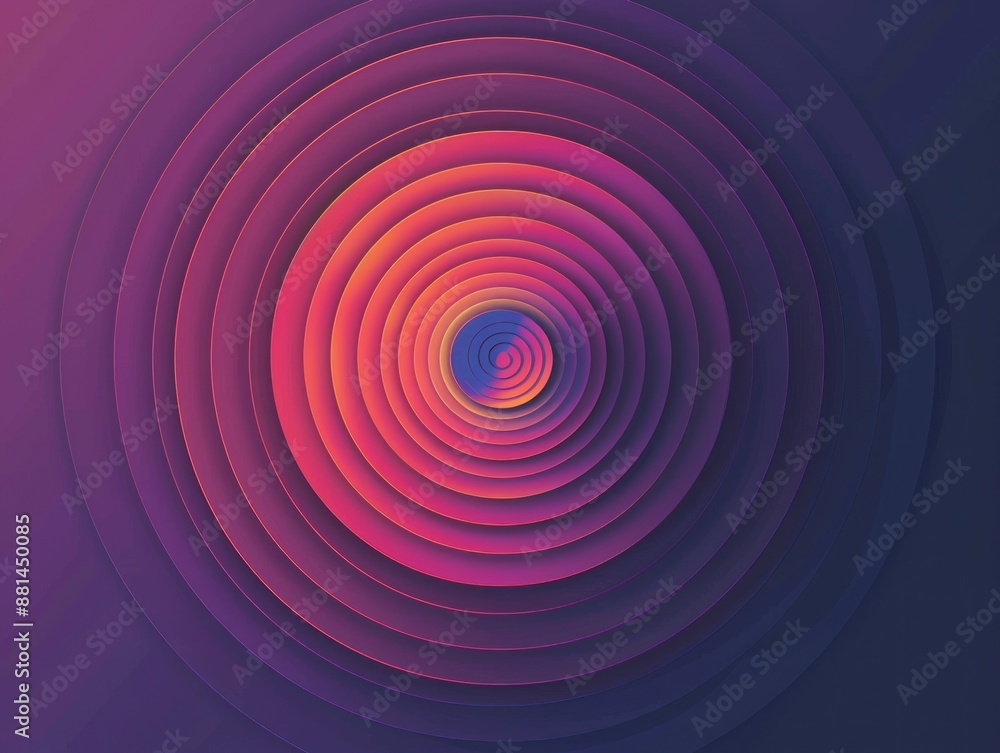Abstract Circular Pattern in Vibrant Hues Abstract Circular Pattern in Vibrant Hues
