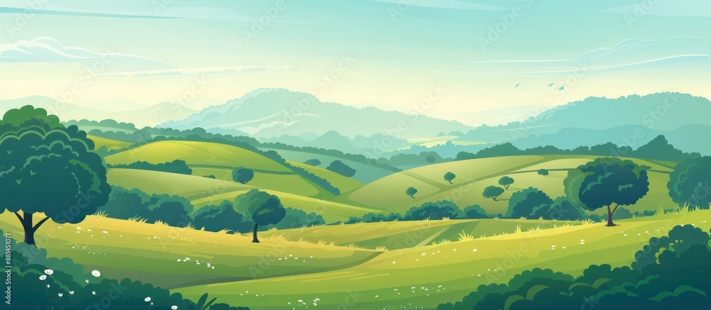 Rolling Green Hills Landscape Rolling Green Hills Landscape
