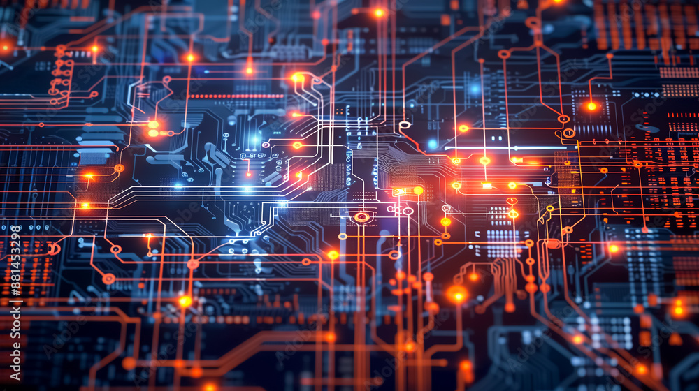 Fototapeta premium futuristic digital technology background