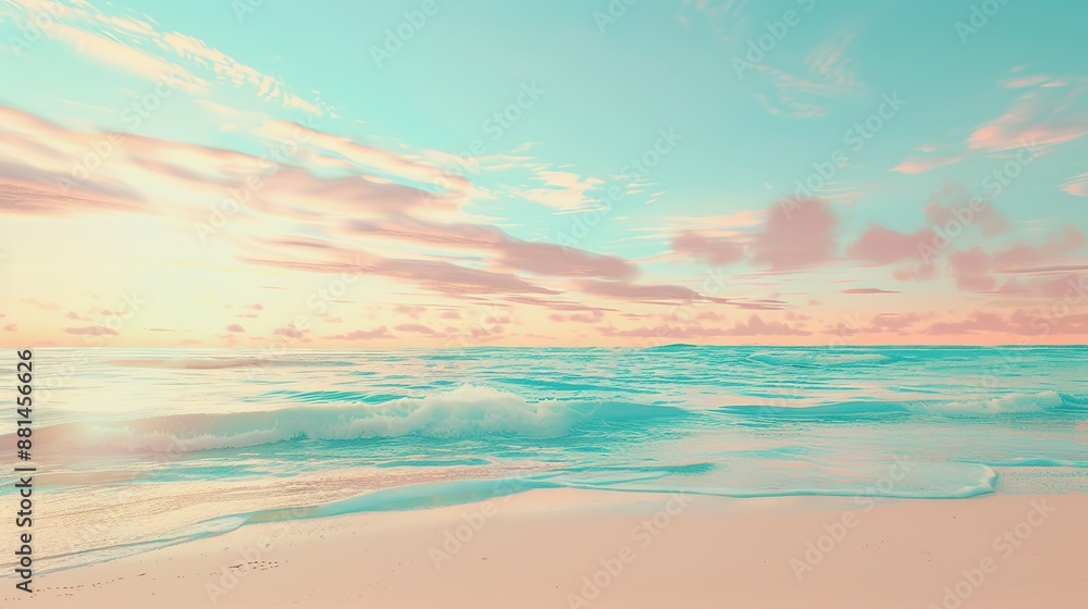 Fototapeta premium Dreamy and Bright Beach Background