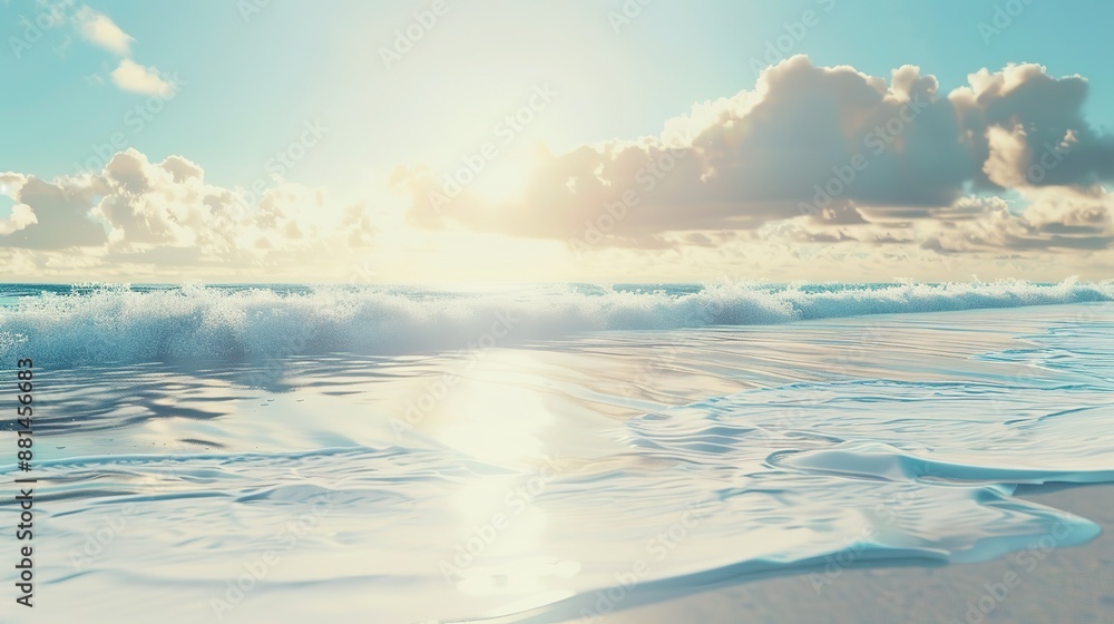 Fototapeta premium Dreamy and Bright Beach Background