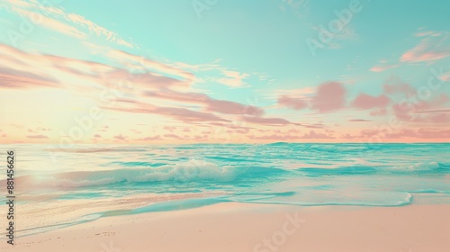 Dreamy and Bright Beach Background