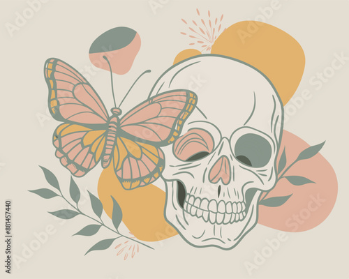 skull and butterfly v5