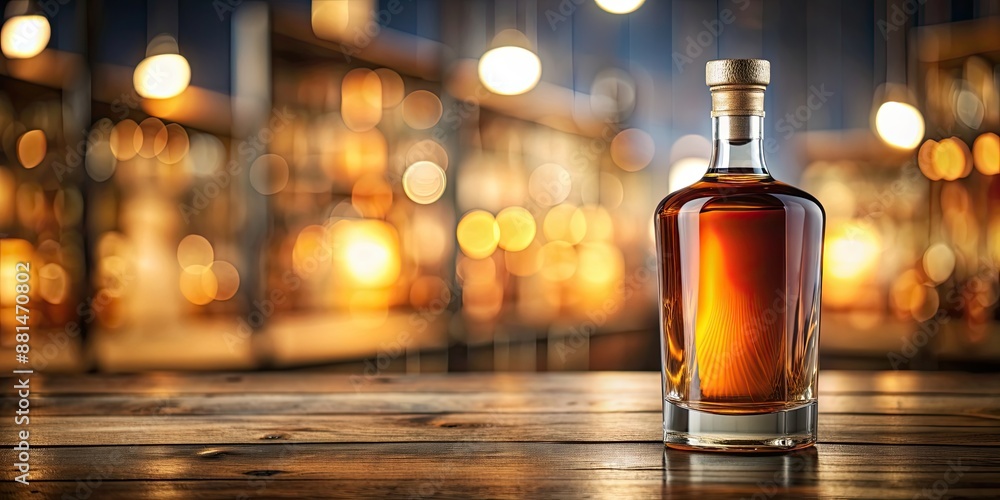 Rich and elegant artisan rum bottle against a modern backdrop , rum, artisan, bottle, elegance, richness, depth, chocolate Rich and elegant artisan rum bottle against a modern backdrop , rum, artisan, bottle, elegance, richness, depth, chocolate