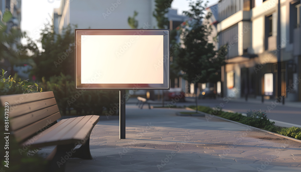 Fototapeta premium billboards on the street
