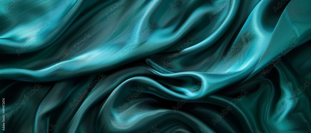 Teal fabric background. Abstract background Teal fabric background. Abstract background
