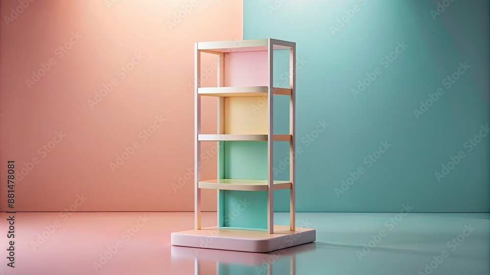 Pastel colored display stand, pastel, display, stand, exhibition, showcase, colorful, vibrant, soft, delicate, elegant, art Pastel colored display stand, pastel, display, stand, exhibition, showcase, colorful, vibrant, soft, delicate, elegant, art