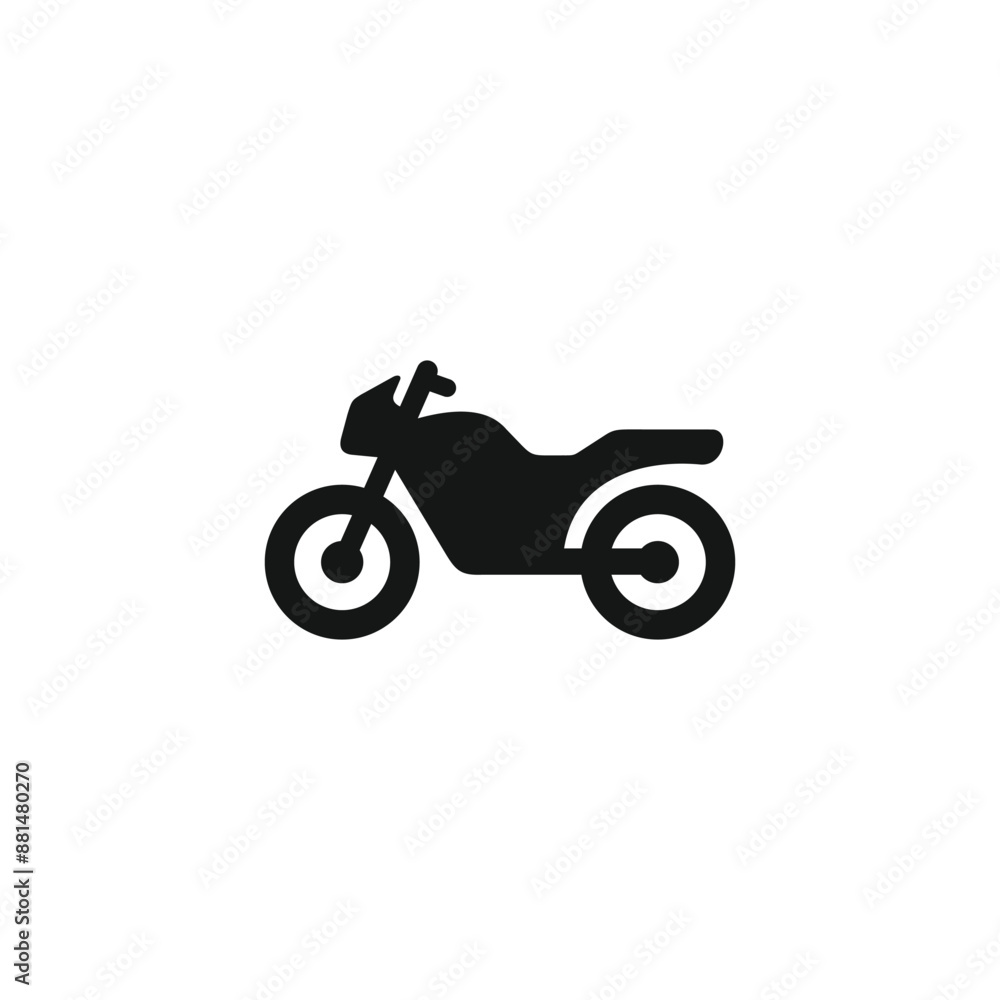 Fototapeta premium Motorcycle icon vector. EPS 10 editable vector