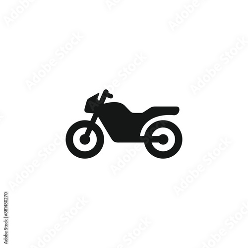 Motorcycle icon vector. EPS 10 editable vector
