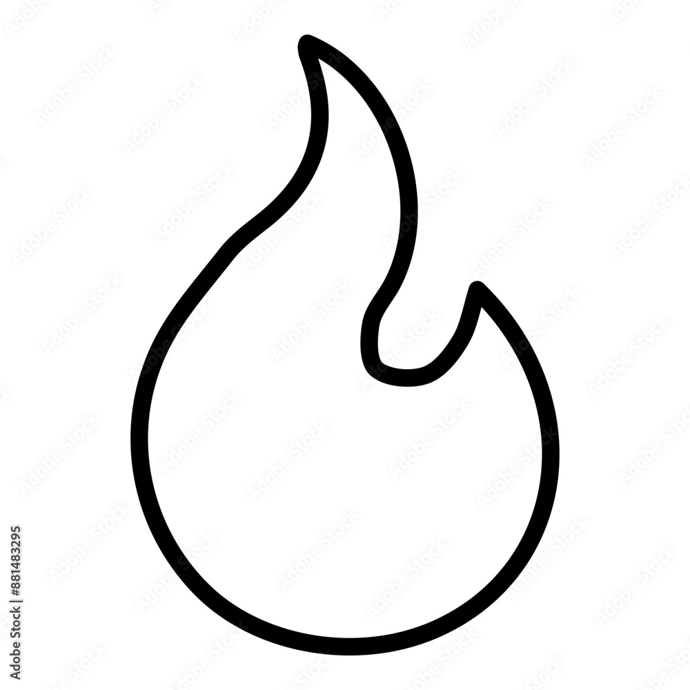 Outlined flame Outlined flame