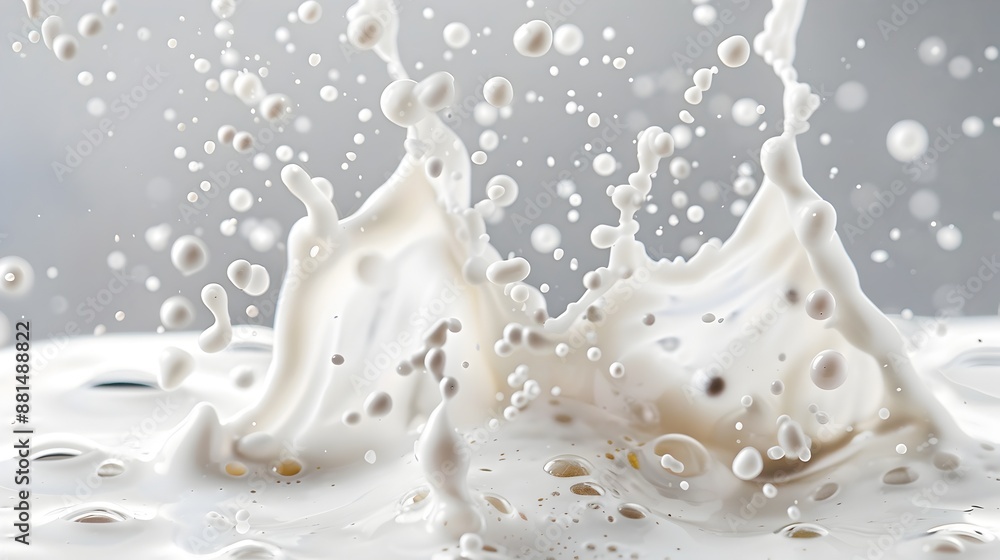 Splashing Liquid Texture of Creamy Bubbly Foam in Energetic Motion Splashing Liquid Texture of Creamy Bubbly Foam in Energetic Motion
