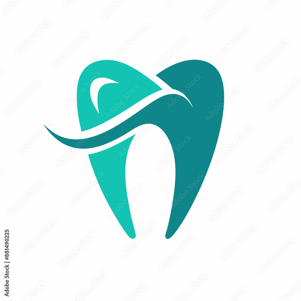 Modern style Dental logo concept on a solid with dental logo vector art illustration white background. Modern style Dental logo concept on a solid with dental logo vector art illustration white background.