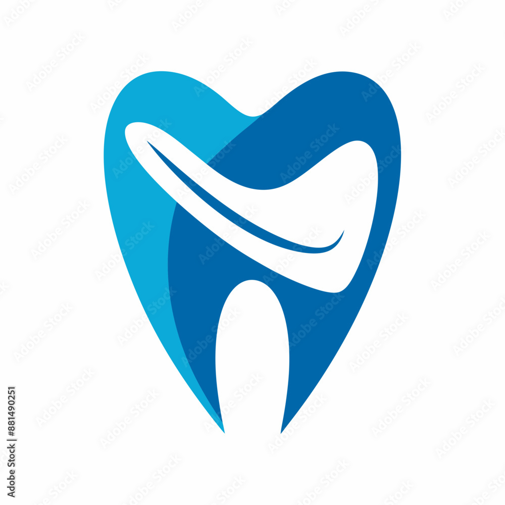 Modern style Dental logo concept on a solid with dental logo vector art illustration white background. Modern style Dental logo concept on a solid with dental logo vector art illustration white background.