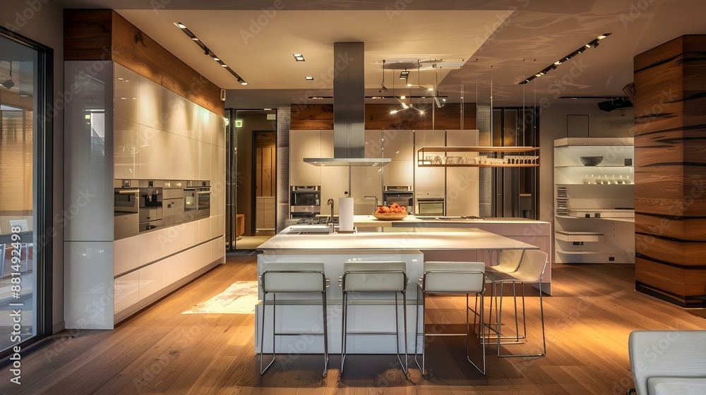 Modern studio kitchen interior Modern studio kitchen interior