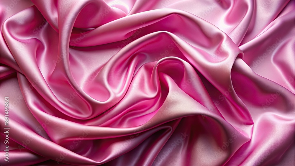 Obraz premium Pink satin background with a smooth and luxurious texture, satin, pink, background, smooth, luxurious, fabric, elegant, soft