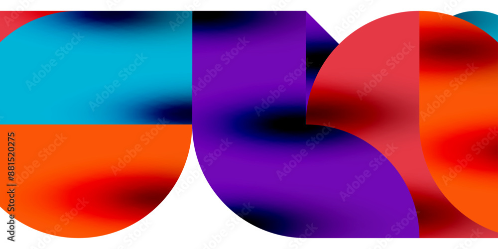 Shadow effect shiny circles and round triangles geometric modern art. Vector Illustration For Wallpaper, Banner, Background, Card, Book Illustration, landing page Shadow effect shiny circles and round triangles geometric modern art. Vector Illustration For Wallpaper, Banner, Background, Card, Book Illustration, landing page