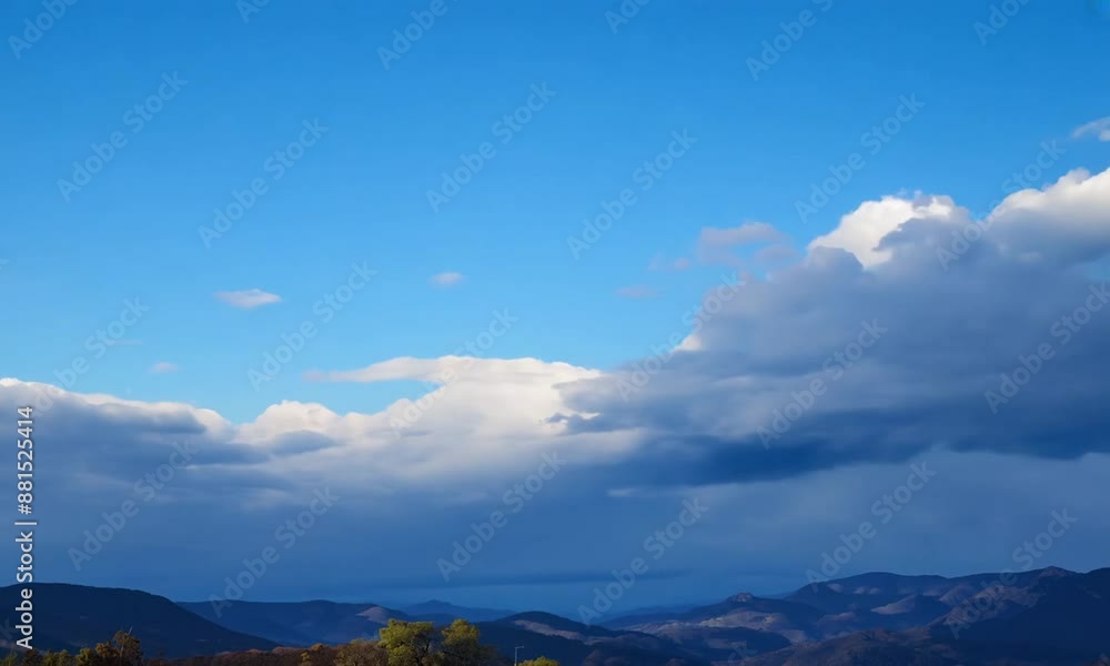 雲が動く空の様子 雲が動く空の様子