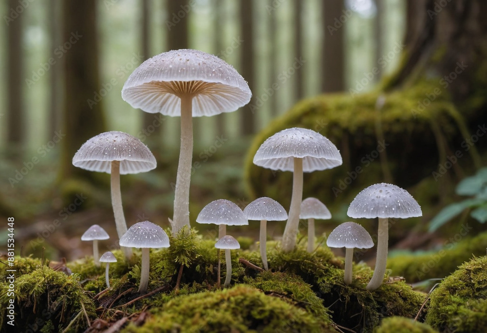 macro shot reveals the intricate details of Plants and Fungi as you explore the delicate beauty of fungi, showcasing their fragile stems and delicate caps with crystal-clear precision. macro shot reveals the intricate details of Plants and Fungi as you explore the delicate beauty of fungi, showcasing their fragile stems and delicate caps with crystal-clear precision.