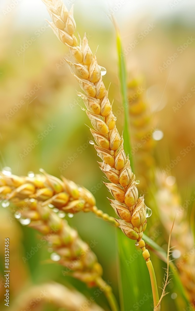 Closeup of husk crops showing signs of healthy growth due to proper irrigation, Irrigation, Crop health Closeup of husk crops showing signs of healthy growth due to proper irrigation, Irrigation, Crop health