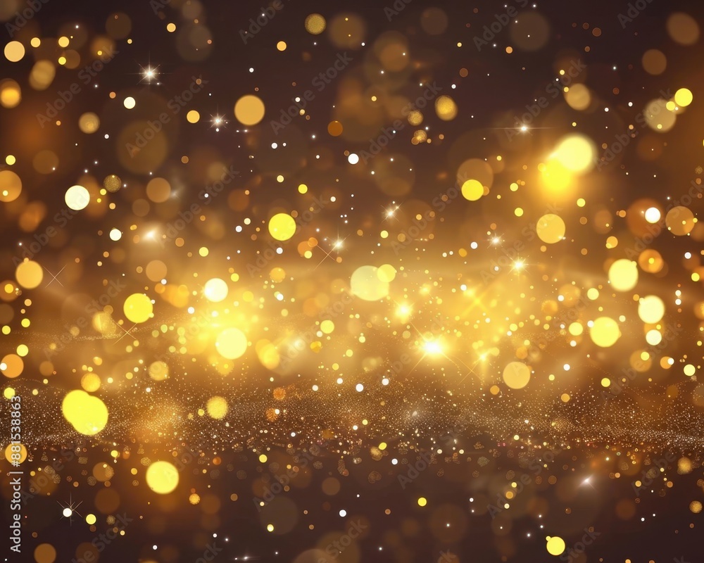 Golden anniversary, sparkling background, flat design illustration Golden anniversary, sparkling background, flat design illustration