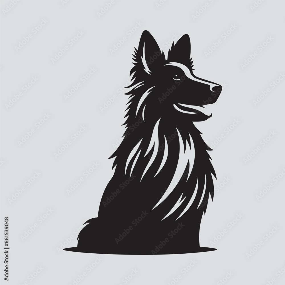 vector silhouette dog vector silhouette dog