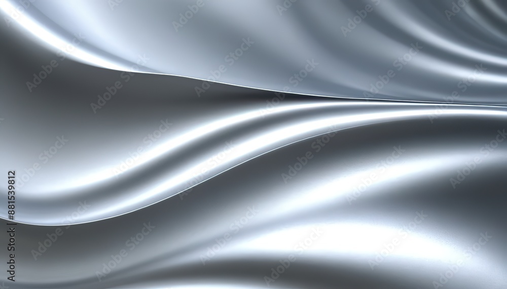 Satin Silver Wave Texture: Abstract liquid metallic design with flowing waves on a smooth satin background 182 Satin Silver Wave Texture: Abstract liquid metallic design with flowing waves on a smooth satin background 182