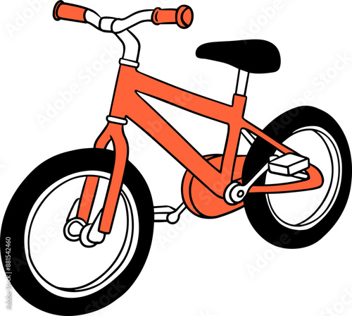 Hand drawn doodle vector illustration of Bicycle | Hobbies, sport poster menu book template Icon