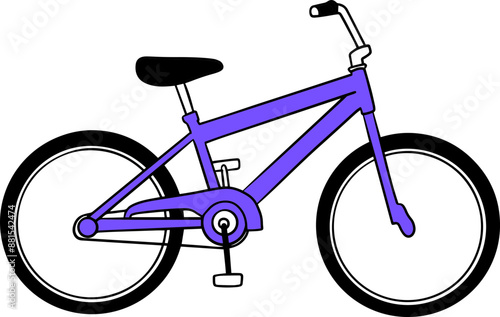 Hand drawn doodle vector illustration of Bicycle | Hobbies, sport poster menu book template Icon