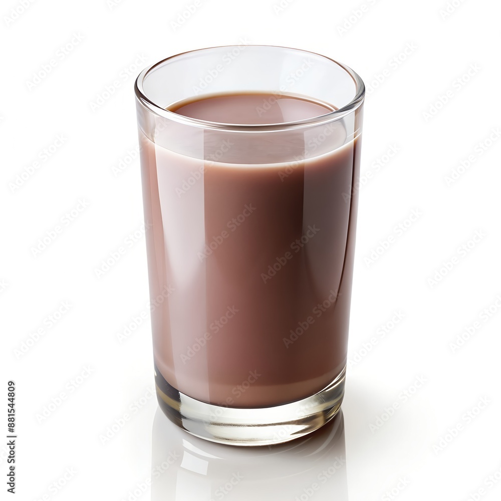 Refreshing Glass of Chocolate Milk for Summer Beverages and Food Photography Refreshing Glass of Chocolate Milk for Summer Beverages and Food Photography