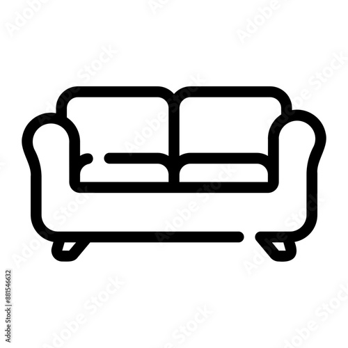 sofa Line Icon